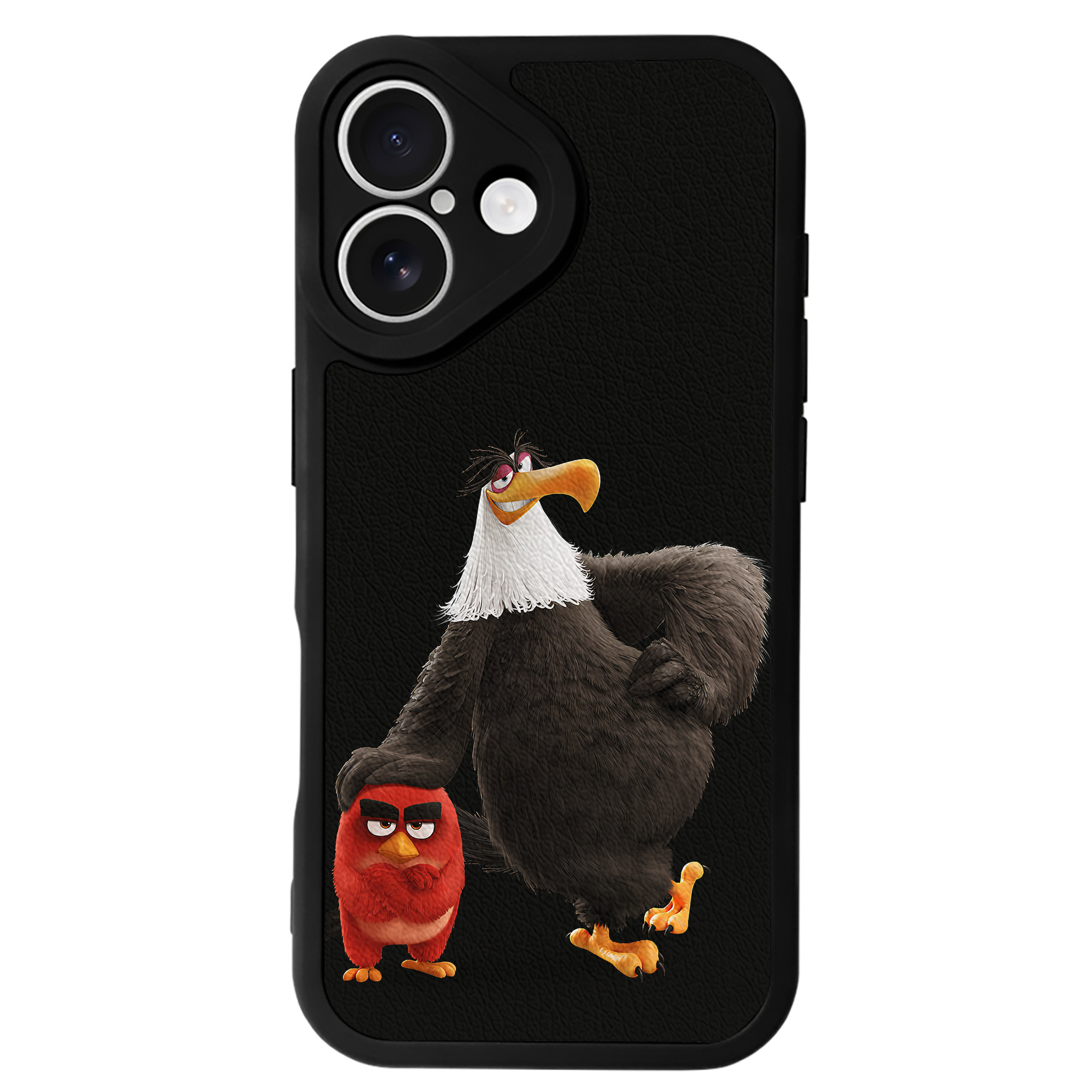 （画像用） Angry Birds アングリーバード 【iPhone 16シリーズ対応】シリコンスマホケース（レザー調） 材質：シリコン